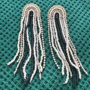 Rainbow beaded earrings